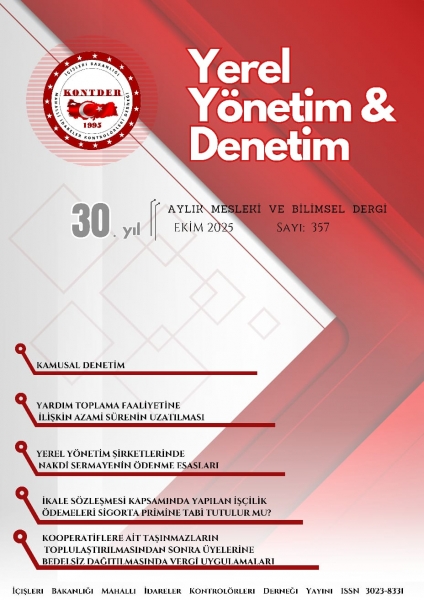YEREL YÖNETİM VE DENETİM DERGİSİ Ekim 2025